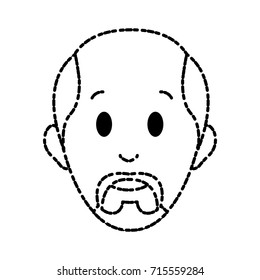 Man smiling cartoon