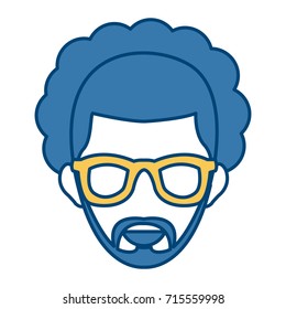 Man smiling cartoon