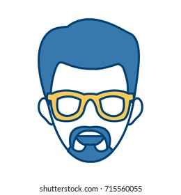 Man smiling cartoon
