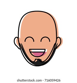 Man smiling cartoon