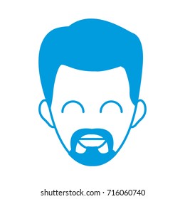 Man smiling cartoon
