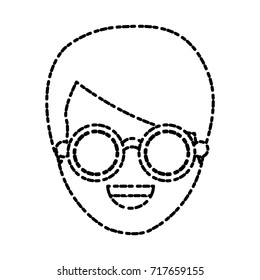 Man smiling cartoon