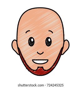 Man smiling cartoon