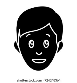 Man smiling cartoon
