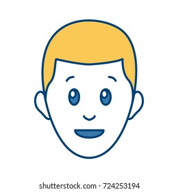 Man smiling cartoon