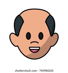 Man smiling cartoon