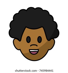 Man smiling cartoon