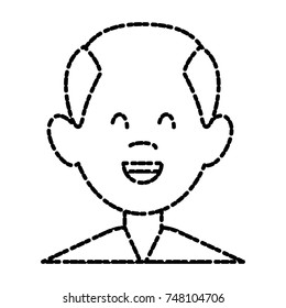 Man smiling cartoon