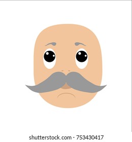 Man smiling cartoon