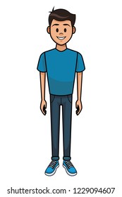 Man smiling cartoon avatar