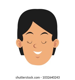Man smiling with eyes closed
