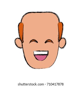 Man smiling with eyes closed