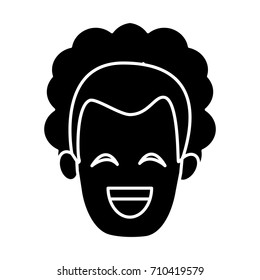 Man smiling with eyes closed