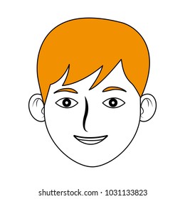 Man smiling face cartoon