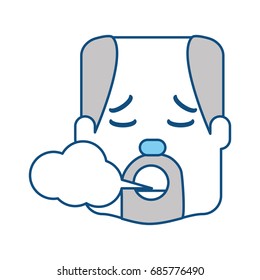 Man smoking cartoon