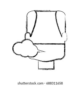 Man smoking cartoon