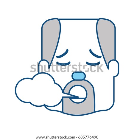 Man smoking cartoon