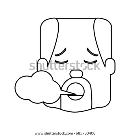 Man smoking cartoon