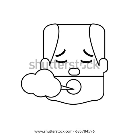 Man smoking cartoon