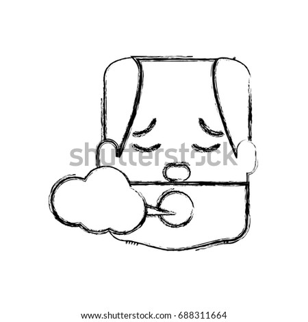 Man smoking cartoon