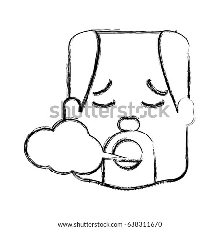 Man smoking cartoon