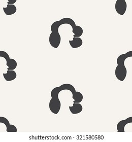 man smoking a cigarette. seamless pattern. creative idea concept