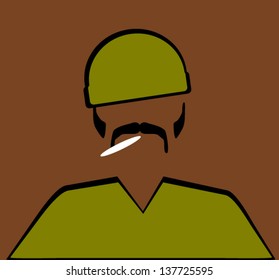 man smoking marijuana