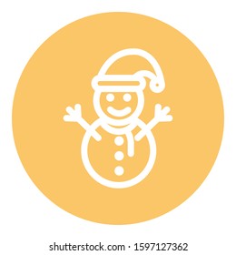 
Man, snow, snowman Isolated Vector icon which can easily modify or edit
