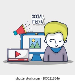 man social connection media network