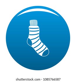Man sock icon. Simple illustration of man sock vector icon for any design blue