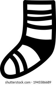 Man socks, illustration, vector on a white background