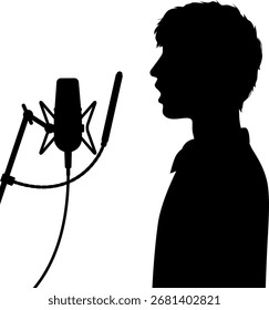 Hombre hablando en un micrófono
