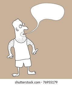  man speaks