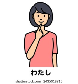 A man speaks "I" in sign language