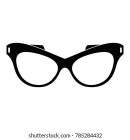 Man spectacles icon. Simple illustration of man spectacles vector icon for web