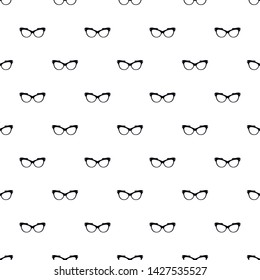 Man spectacles pattern seamless vector repeat geometric for any web design