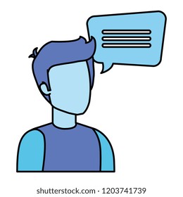 man with speech bubble