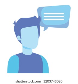 man with speech bubble