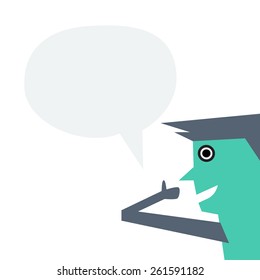man with speech bubble