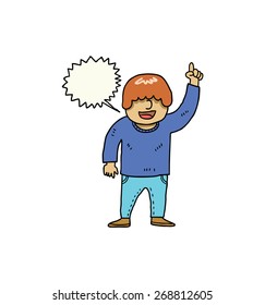 man with speech bubble