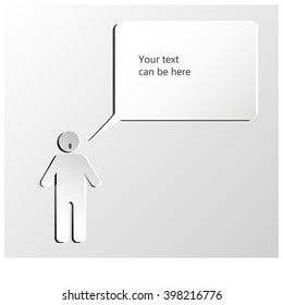 man with speech bubble