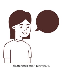 man with speech bubble avatar character