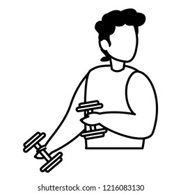 man and sport design