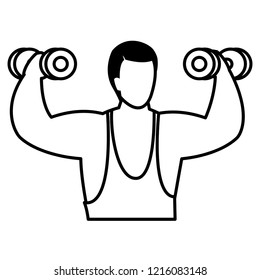 man and sport design