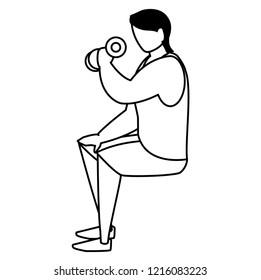 man and sport design
