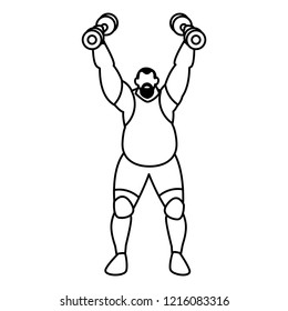 man and sport design