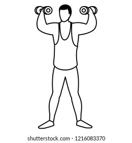 man and sport design