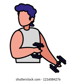 man and sport design