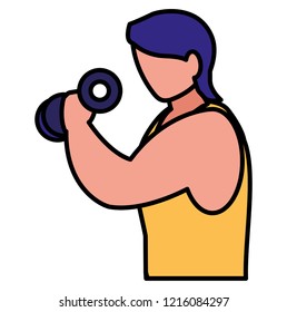 man and sport design
