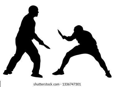 Knife Fight Images Stock Photos Vectors Shutterstock